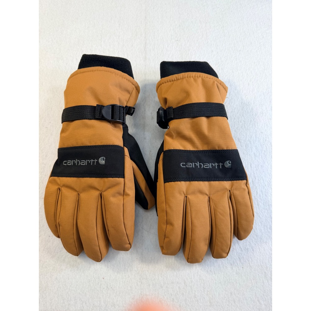 Carhartt A511 Waterproof Insulated Winter Work Gloves Brown Black Large